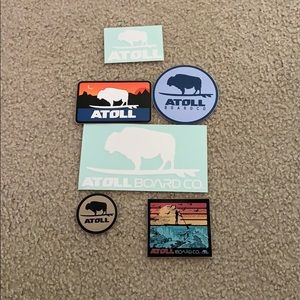 6 ATOLL Board CO. Stickers